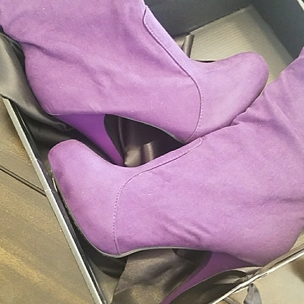 Purple boots